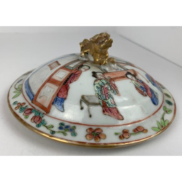 Early 19th Century Chinese Export Famille Rose Porcelain Cider Jug For Sale - Image 9 of 10