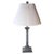 French Neoclassical Silvered Metal Column Table Lamp with Pleated Shade, 1970 For Sale - Image 15 of 15
