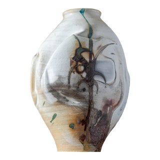 Monumental Sculptural Studio Pottery Vessel, Attributed to Rodney Mott For Sale
