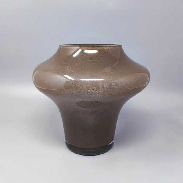 Beige Vase in Murano Glass by Dogi, Italy, 1970s For Sale - Image 6 of 7