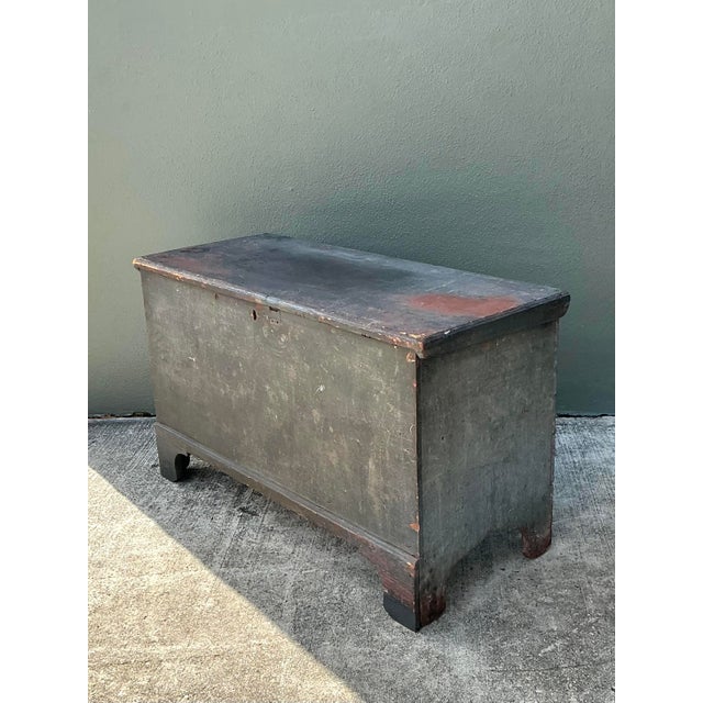 Vintage Primitive Blanket Chest For Sale - Image 9 of 9