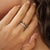 Brown Boho Tiger’s Eye & Zircon Double Band Ring in 925 Silver, Size 8.5 For Sale - Image 8 of 11