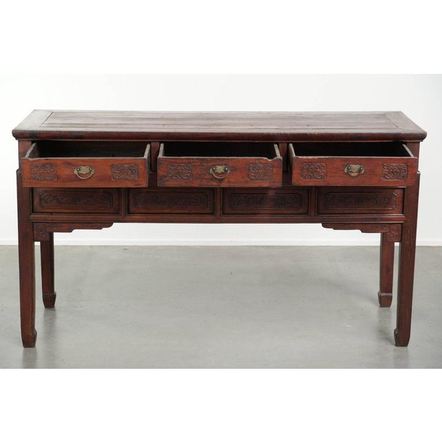 Antique Chinese Wooden Sideboard, 1800s For Sale - Image 3 of 16