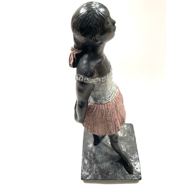 1980s S Eylanbekov Alva Museum Hand Painted Petite Danseuse Contemporary Bronze Sculpture For Sale - Image 10 of 14