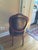 Lovely oval back frame with floral design, with solid carved legs and quality craftsmanship. Vintage condition...