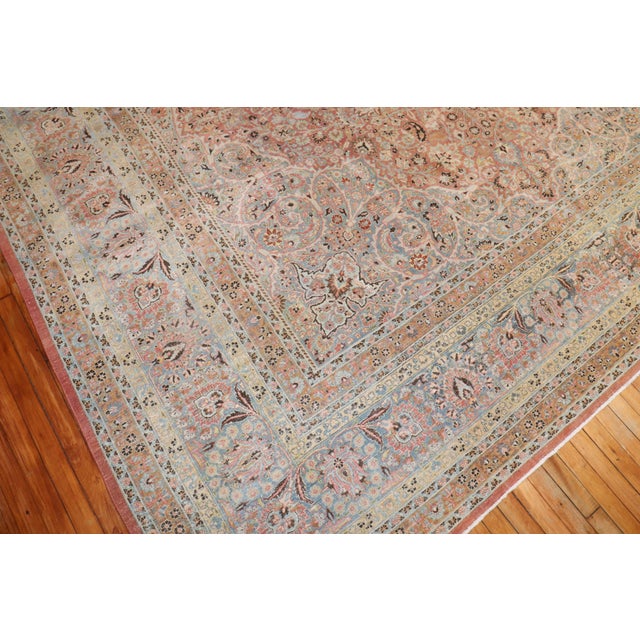 Textile Antique Zabihi Collection Persian Meshed Carpet For Sale - Image 7 of 12