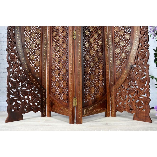Vintage Double-Sided Room Divider in Teak, 1980s For Sale - Image 9 of 14