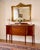 Mahogany Sheraton Style Sideboard dating to circa 1880-1910 with stunning flame mahogany veneer and rich period detail....