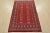 Farmhouse Bokhara Rug 4'1'' X 6'3'' Red Wool Tribal Hand-Knotted Oriental Carpet For Sale - Image 3 of 12