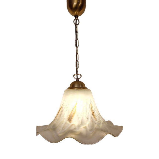Vintage Hanging Lamp by Doria-Leuchten, 1970s For Sale