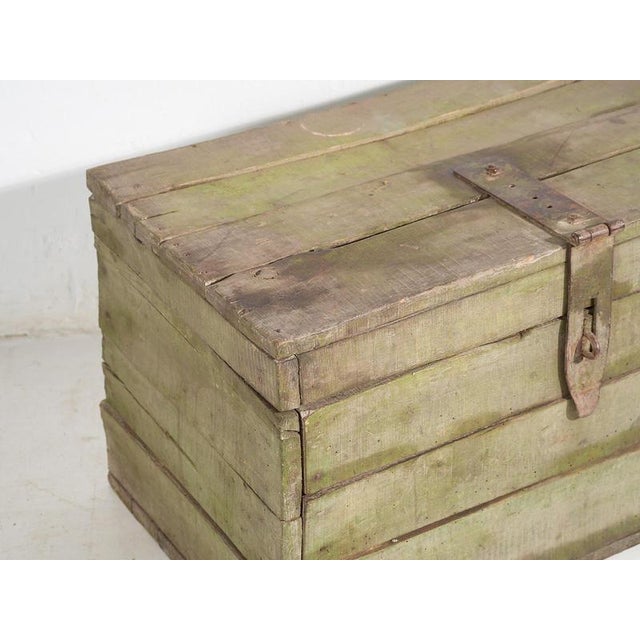 Antique green primitive style chest (c.1920) Dimensions: Width: 75 cm Depth: 44 cm Height: 44 cm Style: Primitive...