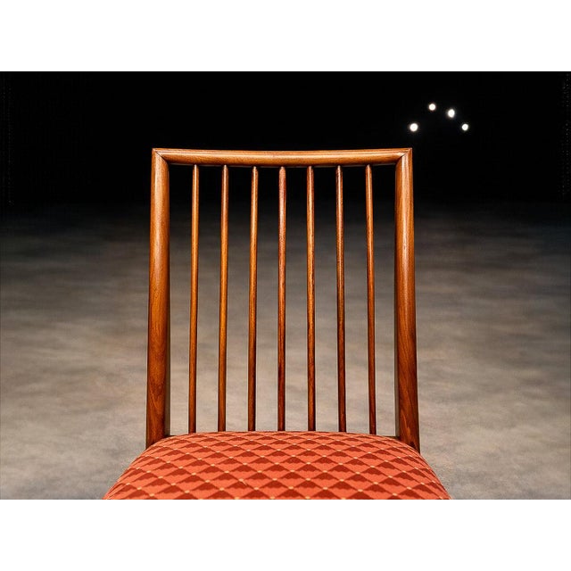 Rare Set of Six Dining Chairs by Joaquim Tenreiro in Caviúna Wood, Brazil, 1950s For Sale - Image 13 of 13