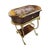 One-of-a-Kind Vintage Accent Table With 18k Gold Foil, Hand-Painted Floral & Bird Motif For Sale - Image 4 of 10