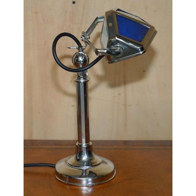 Art Deco Pirouette Chrome Articulated Table Lamp from Jean Chavanis, 1930s For Sale - Image 14 of 17