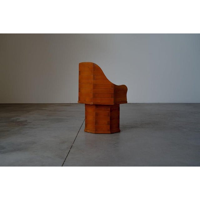 Pine Dining Chairs in Boucle Upholstery, Germany, 1970s, Set of 7 For Sale - Image 17 of 18