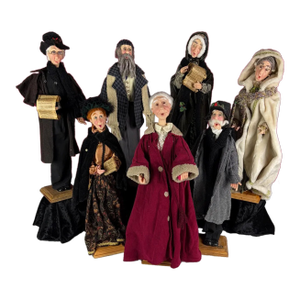 The Grand Victorian Ensemble: 7 Large Jacqueline Kent Carolers (2003-2006) | Boxes & COAs Included