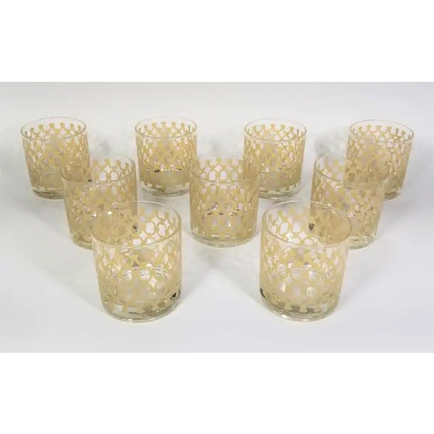 Georges Briard Glassware Barware, Mid Century, 1970s For Sale - Image 10 of 12