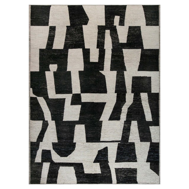 Modern Afghan Hand-Knotted Wool Rug by Doris Leslie Blau For Sale