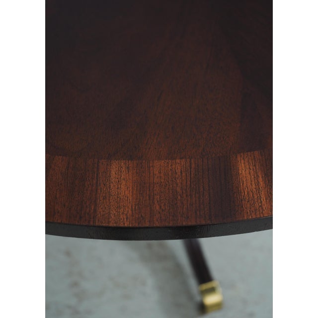 Round Duncan Phyfe Pedestal Base Dining Center Table For Sale In Philadelphia - Image 6 of 12