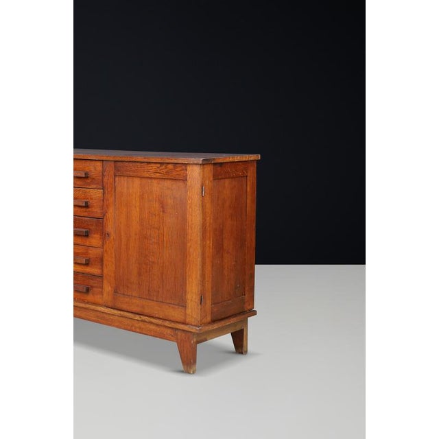 Oak Sideboard from René Gabriel, France, 1940s For Sale - Image 9 of 10