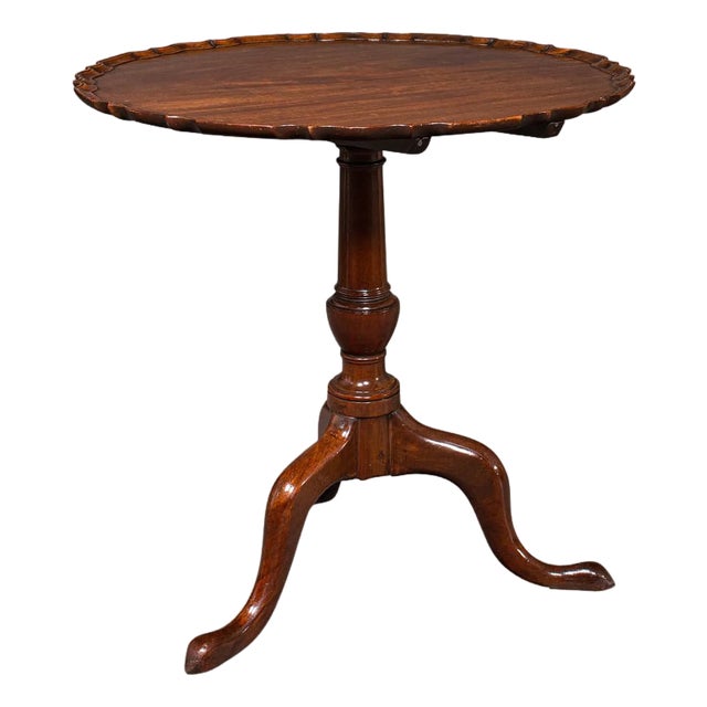 Antique Pie Crust Table, English, Tilt-Top, Games, Occasional, Georgian, c.1790 For Sale