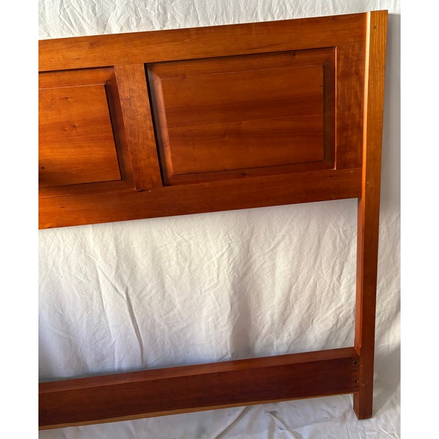 Vintage Thos Moser Shaker Cherry Queen Headboard For Sale - Image 4 of 13