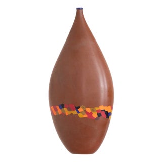 1980s Murine Murano Art Glass Vase For Sale