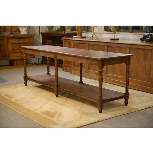 Oak Drapers Table, 1920s For Sale - Image 9 of 10