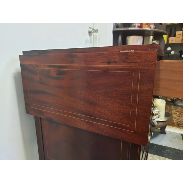 Early 20th Century Drop Leaf Side Table With Drawers For Sale - Image 4 of 13