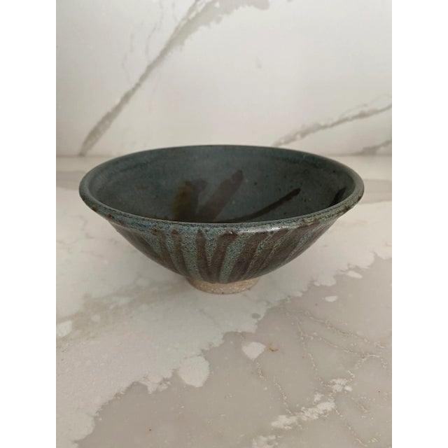 Ceramic Vintage Artist Mark Hansen Hand Decorated Studio Bowl Pottery For Sale - Image 7 of 7