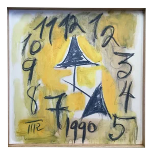 Mark REICHERT, Lhorloge, 1990, Watercolor