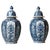Blue and White Lidded Faience Urns by Tichelaar Makkum, 1930s, Set of 2 For Sale - Image 14 of 14