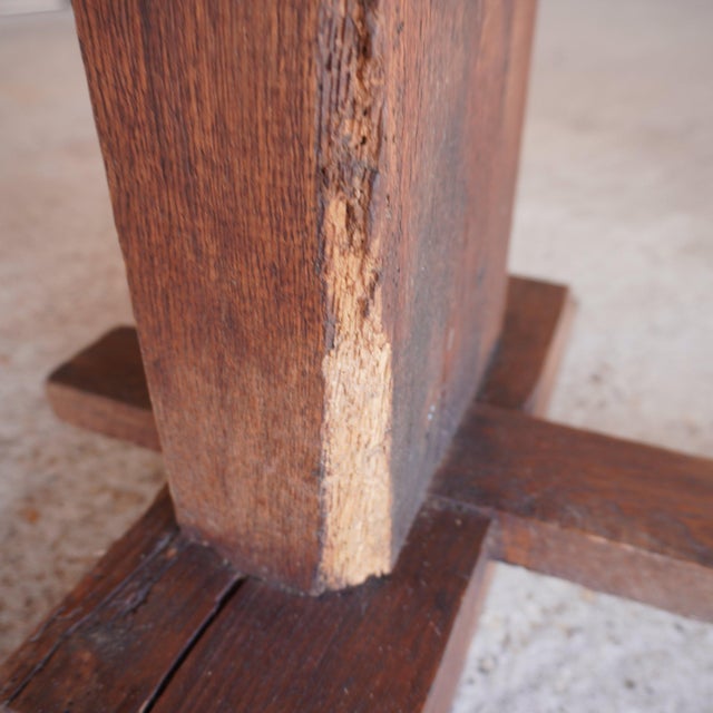 Oak Jeweller's Dining Table For Sale - Image 6 of 18