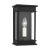 Transitional Chapman & Myers by Visual Comfort Studio Cupertino 1-Light Outdoor Medium Lantern Sconce in Textured Black For Sale - Image 3 of 9
