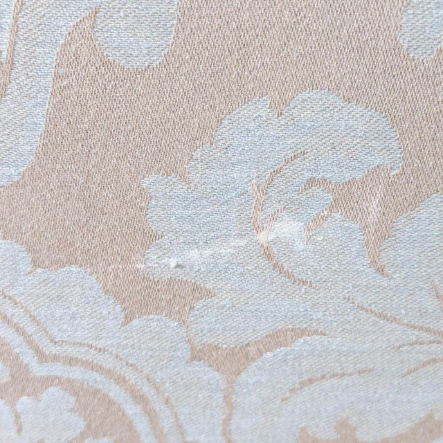 Wood Mitchell Gold + Bob Williams Upholstered High Back Arm Chair For Sale - Image 7 of 11