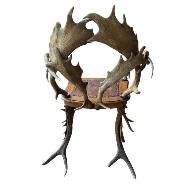 Antique German antler Chair.