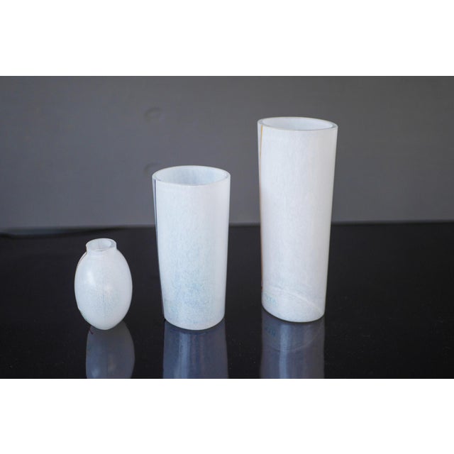 Glass Vases by Vallien for Kosta Boda, Set of 3 For Sale - Image 10 of 13