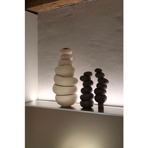 Ceramic Modder Stacked Miracles Ceramic Sculpture by Françoise Jeffrey For Sale - Image 7 of 10