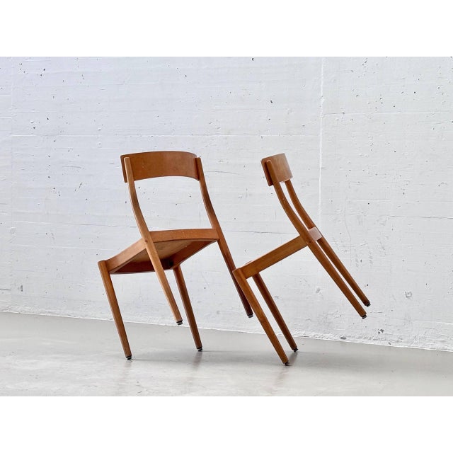 Portex Stacking Chair by Peter Hvidt & Orla Mølgaard-Nielsen for Fritz Hansen, Denmark, 1945 For Sale - Image 14 of 16