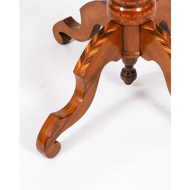 Antique Italian Marquetry and Parquetry Occasional Table from Sorrento, 1800s For Sale - Image 10 of 14