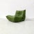 Mid-Century Modern Togo Lounge Chair in Green Leather attributed to Michel Ducaroy for Ligne Roset For Sale - Image 3 of 12