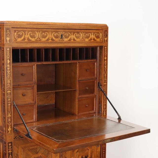 Neoclassical Lombard Secretaire For Sale - Image 3 of 16