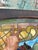 Antique Art Nouveau Colored Stained Glass Fruit 27 X 75 Arched Transom Window, A For Sale - Image 10 of 18