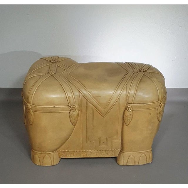 Decorative Wood and Resin Elephant from Form Table For Sale - Image 9 of 18