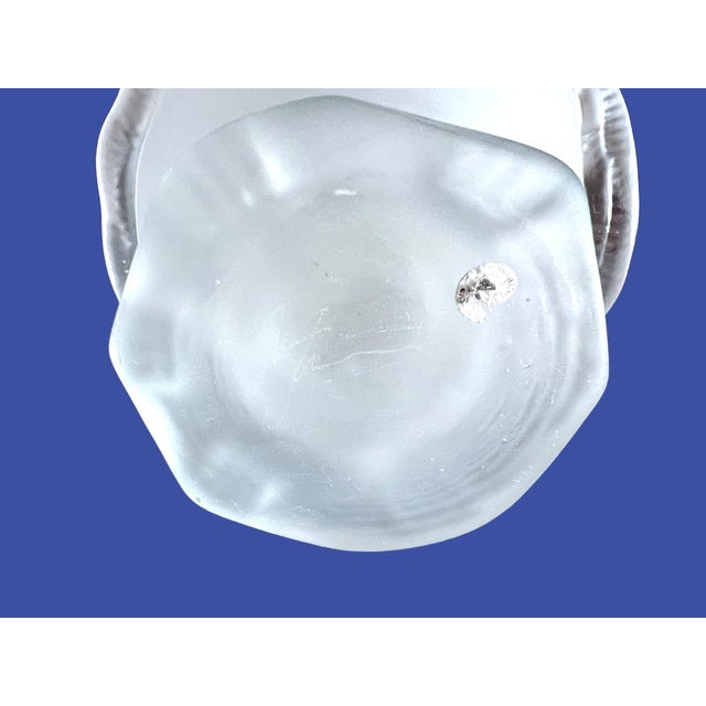 Vintage Satin Glass Centerpiece in the Style of Lalique For Sale - Image 16 of 16