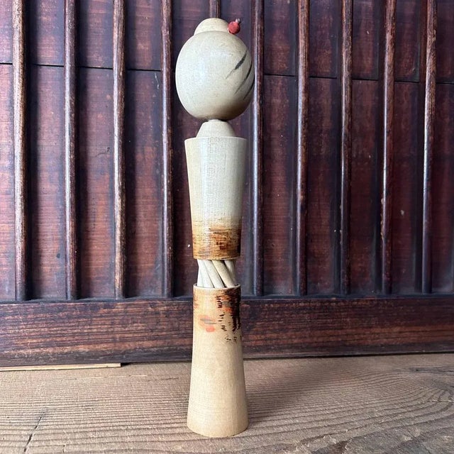Wood Vintage Creative Kokeshi by Ryoichi, Japan, 1970s For Sale - Image 7 of 9