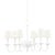 Mark D. Sikes 6 Light Windsor Chandelier, White Plaster For Sale