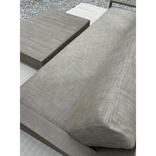 Rh Belvedere Weathered Teak Sofa For Sale - Image 9 of 12