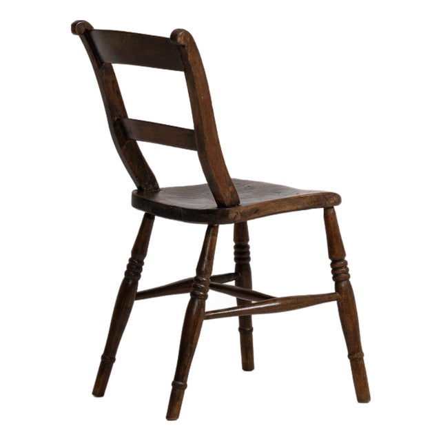 19th Century France Brown Wood Lounge Chair For Sale