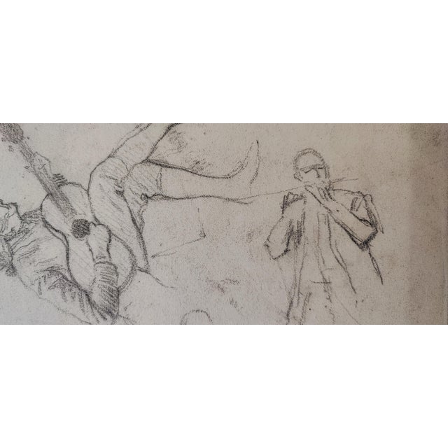 Guglielmo Innocenti, La danse, Crayon on Paper For Sale - Image 11 of 14